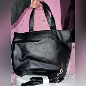 Print Pressions black weekender/planner tote